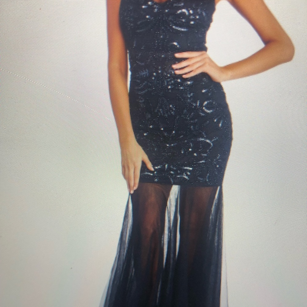 Deep blue formal dress